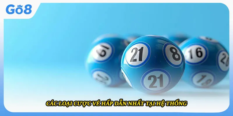 Các loại cược vé hấp dẫn nhất tại hệ thống